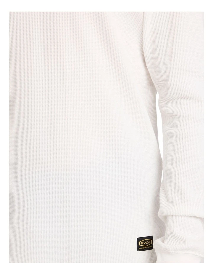 Dayshift Thermal Long Sleeve T-Shirt in Antique White image 4