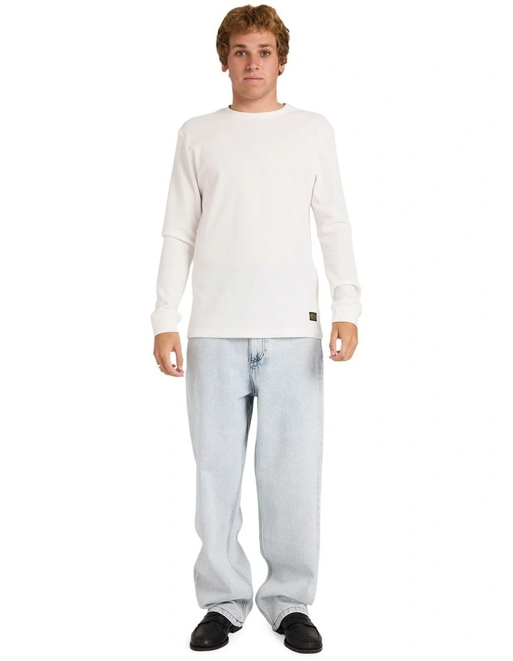 Dayshift Thermal Long Sleeve T-Shirt in Antique White image 5