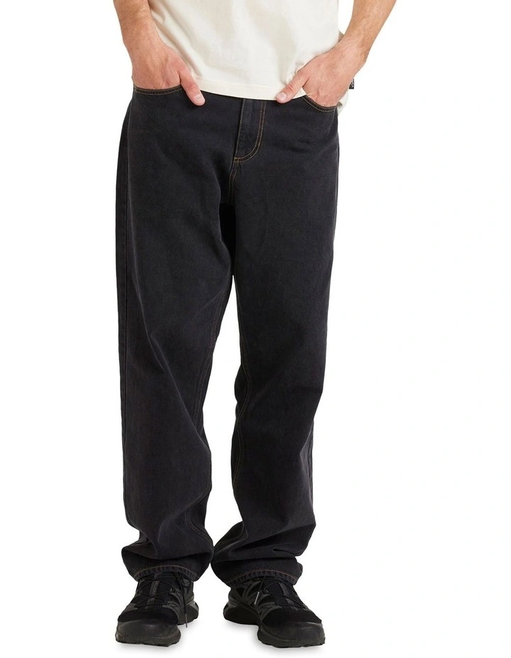 Skate Denim Jeans in Black image 1