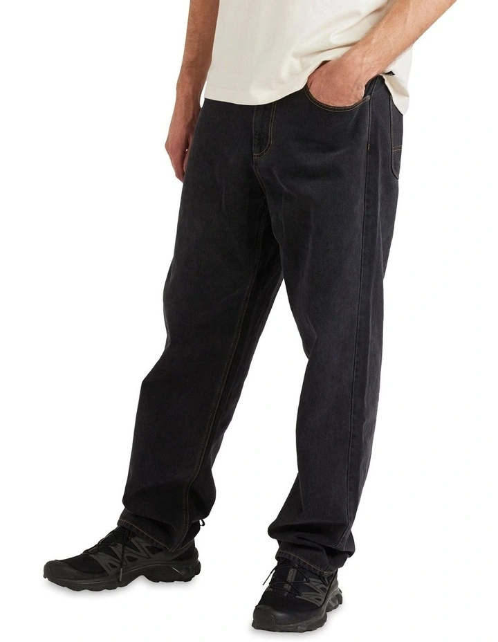Skate Denim Jeans in Black image 3