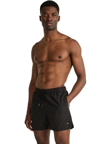Drawstring Swim Shorts in Black