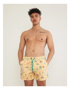 Outback Jack Swim Shorts in Yellow