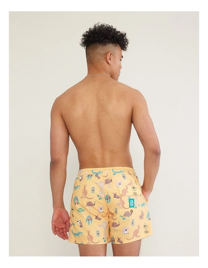 Outback Jack Swim Shorts in Yellow image 2