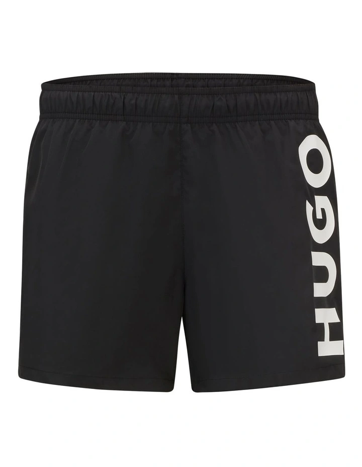 Abas Logo Swim Short in Black image 4