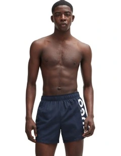 Abas Logo Swim Short in Dark Blue