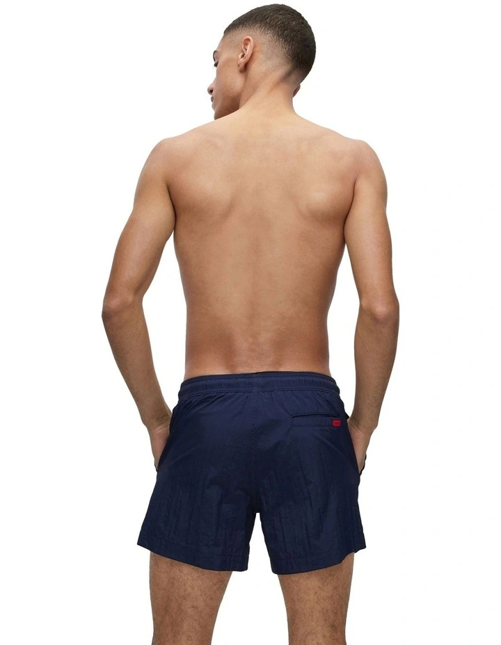 Dominica Logo Label Swim Short in Dark Blue image 2