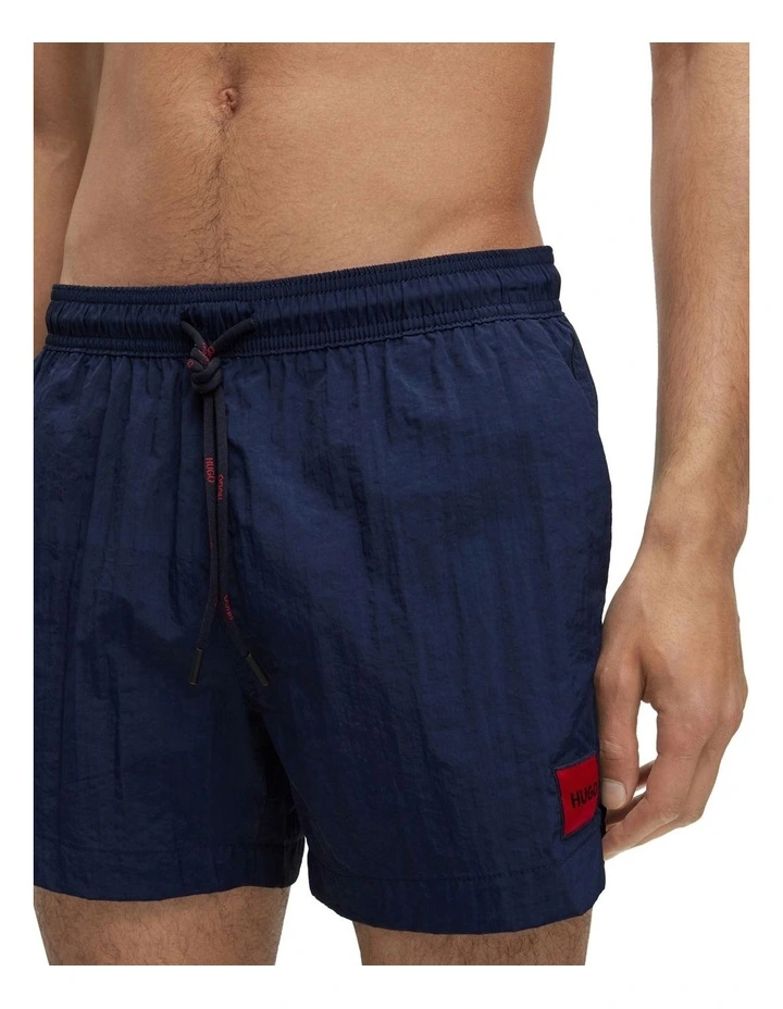 Dominica Logo Label Swim Short in Dark Blue image 3