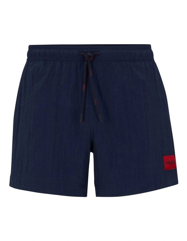 Dominica Logo Label Swim Short in Dark Blue image 4