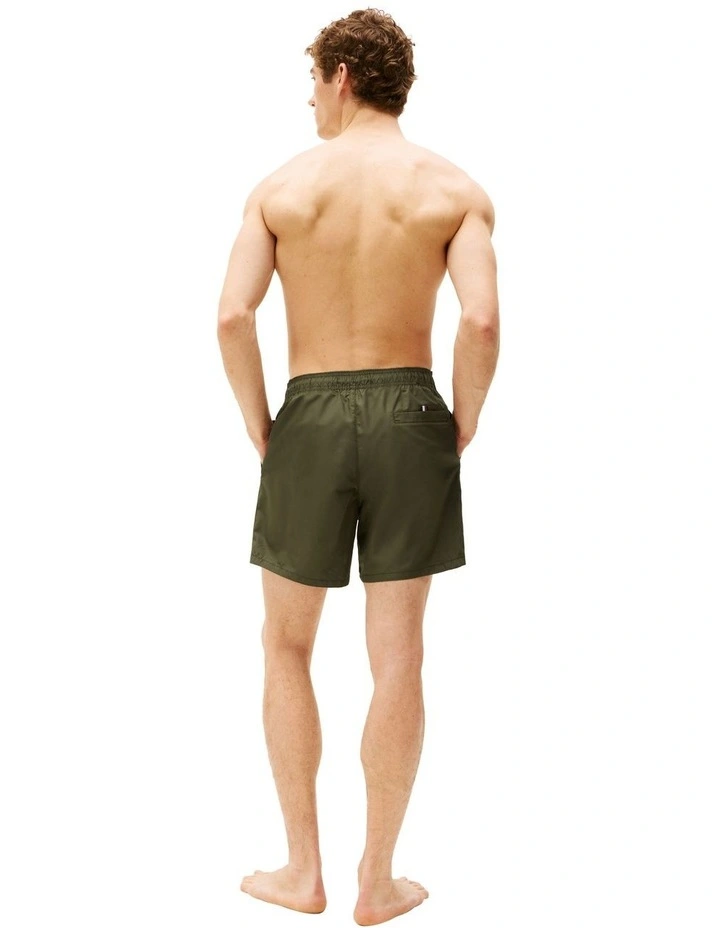 Original Drawstring Mid Length Swim Shorts in Green image 2