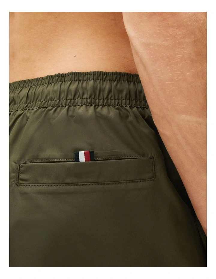 Original Drawstring Mid Length Swim Shorts in Green image 4