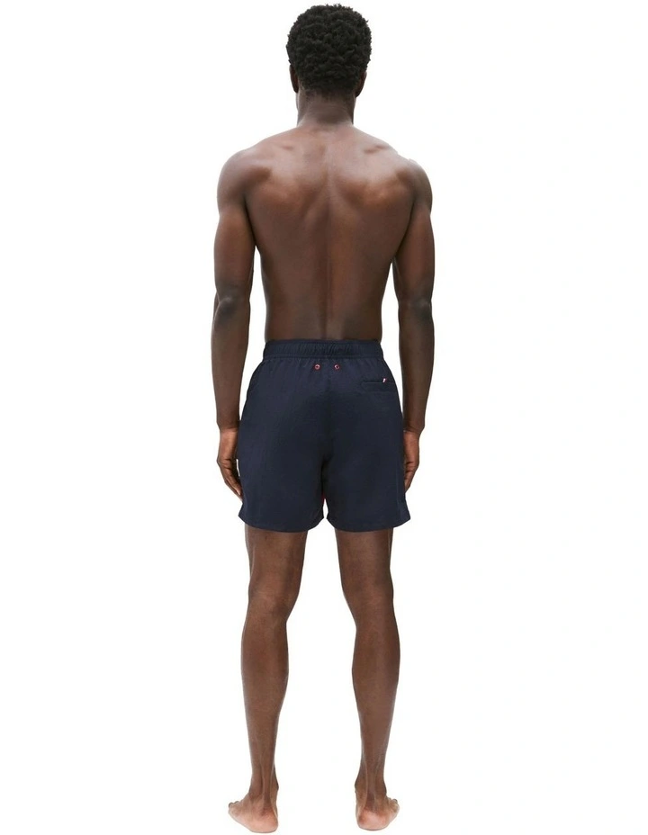 Medium Diagonal Swim Short in Navy image 2