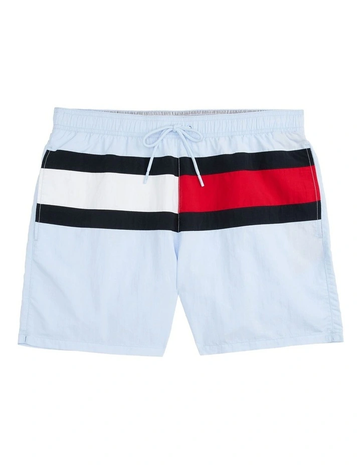 Mid Length Swim Shorts in Blue image 5