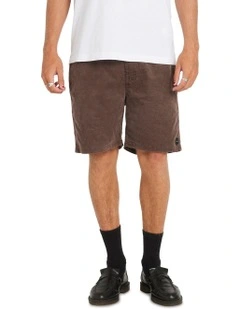 Escape Elastic Cord Shorts in Brown