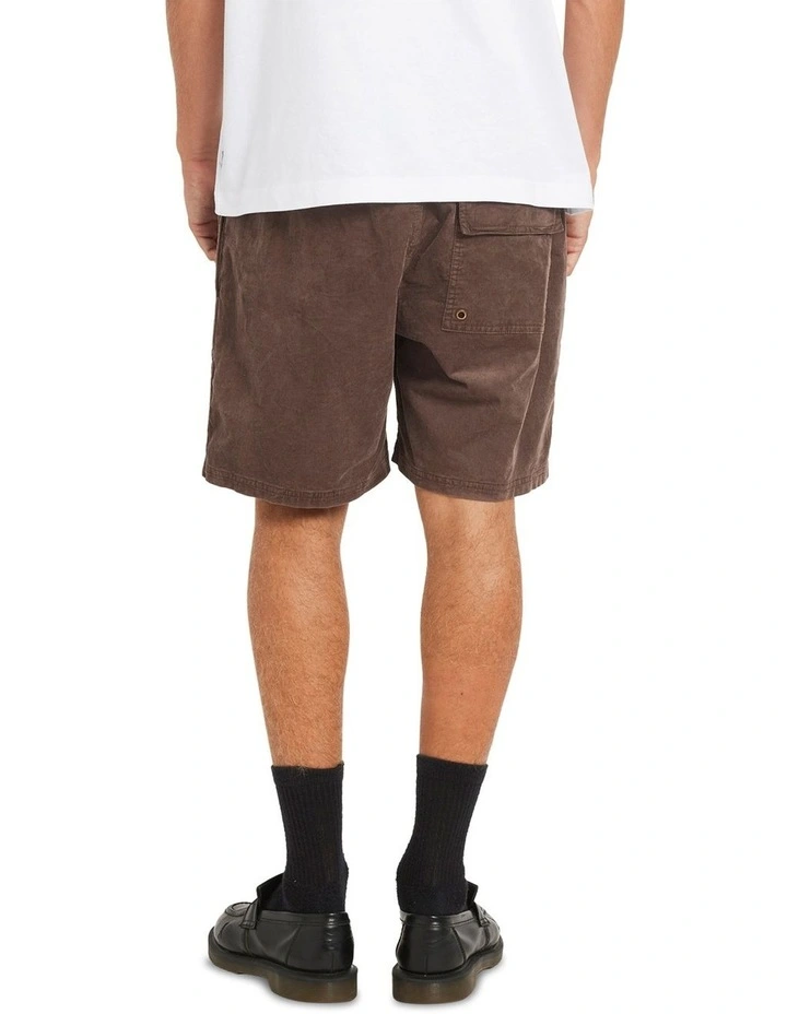Escape Elastic Cord Shorts in Brown image 2