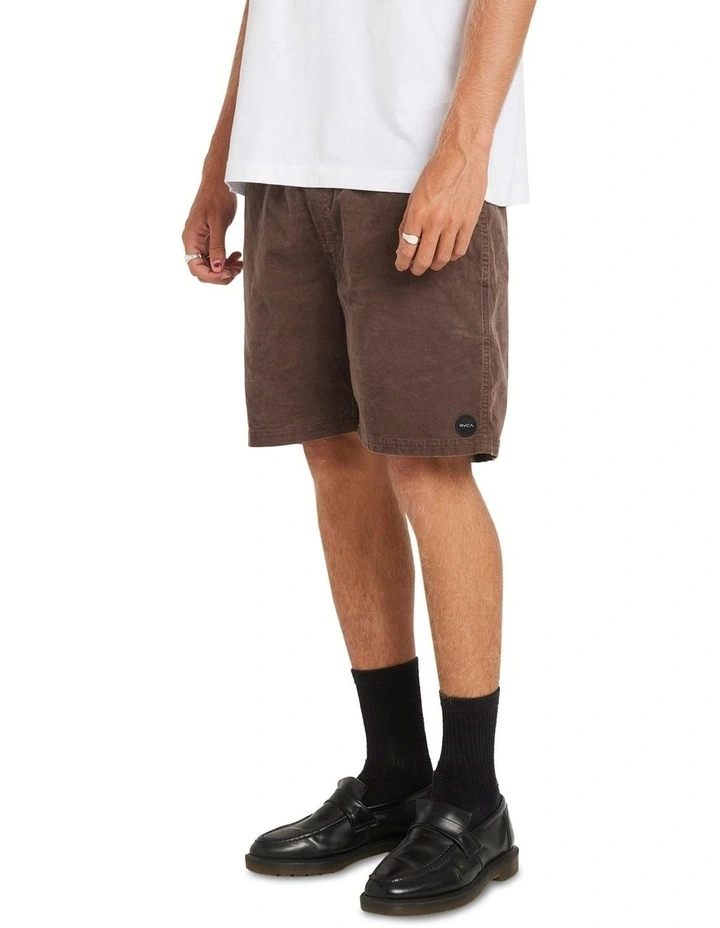 Escape Elastic Cord Shorts in Brown image 3