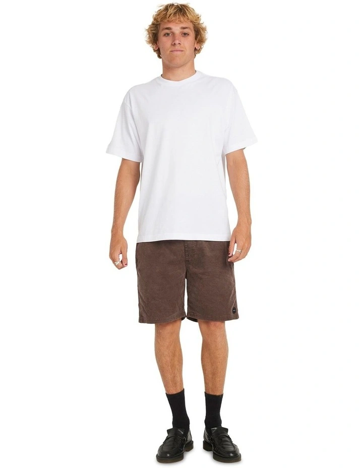 Escape Elastic Cord Shorts in Brown image 5
