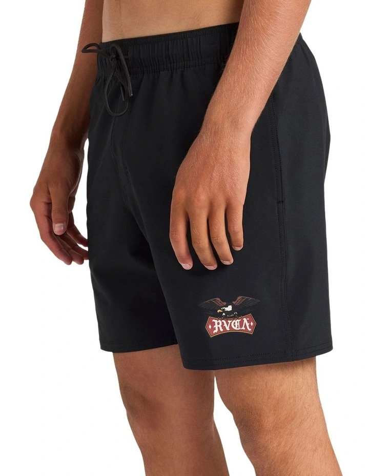 Eagle 17 Inch Boardshorts in Black image 4