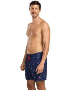 Sail Boat Shorties in Blue