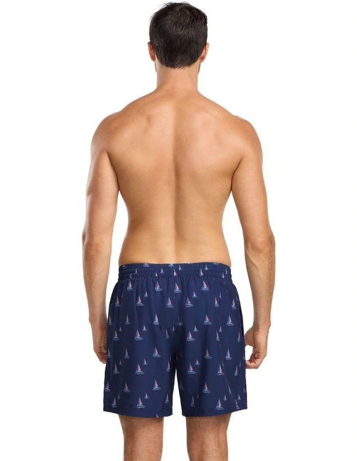 Sail Boat Shorties in Blue image 2