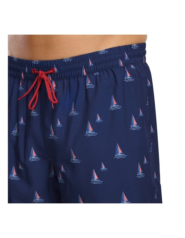 Sail Boat Shorties in Blue image 4