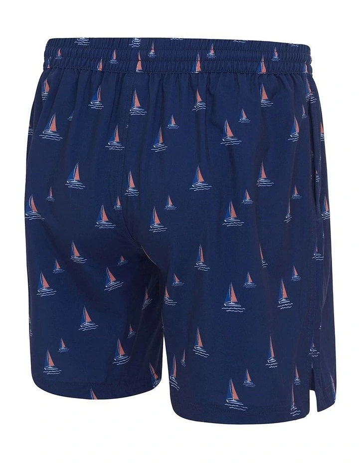 Sail Boat Shorties in Blue image 6