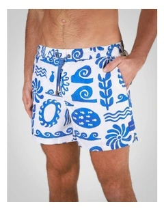 Greek Yoghurt Swim Shorts in White
