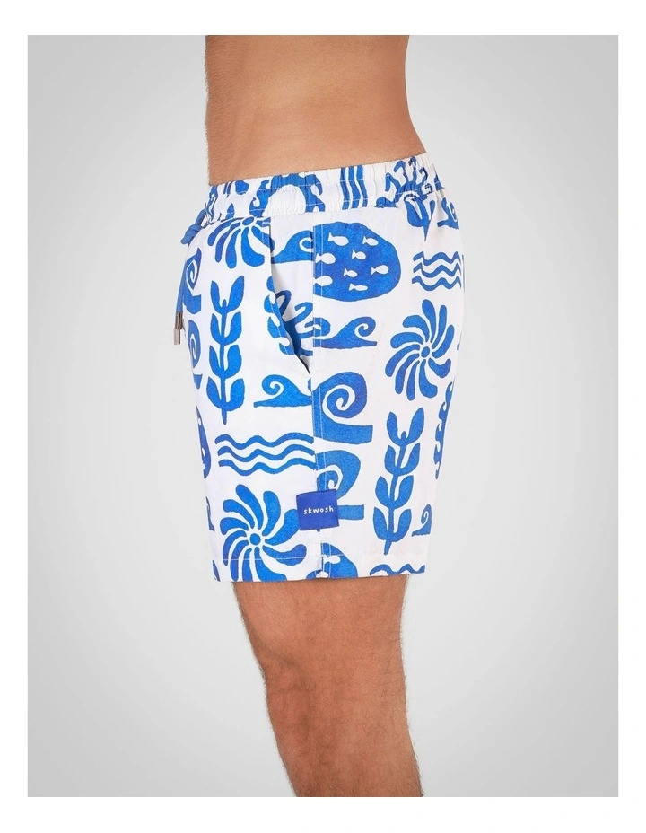 Greek Yoghurt Swim Shorts in White image 2