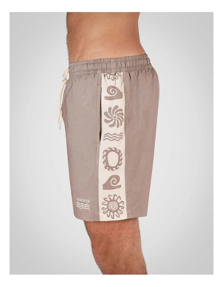 Spiced Mocha Shorts in Light Brown image 2