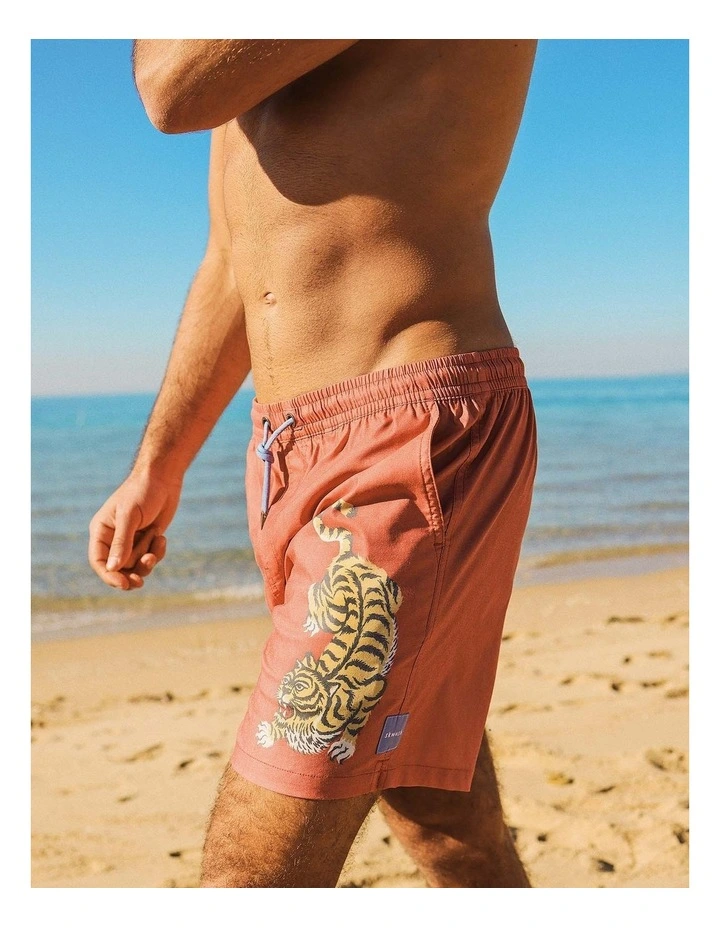 Easy Tiger Shorts in Burgundy image 5