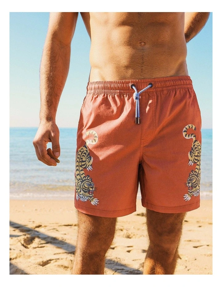 Easy Tiger Shorts in Burgundy image 6