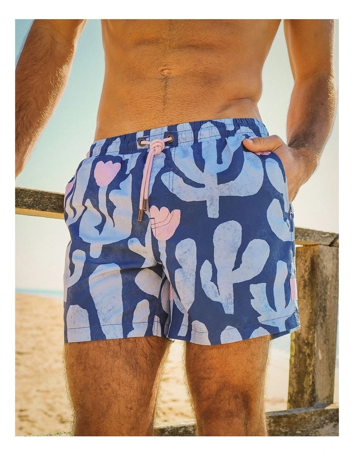 Prickly Business Swim Shorts in Navy image 4