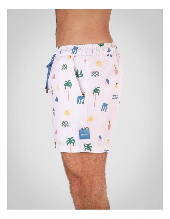 Zesty Zorba Swim Short in Ecru image 3