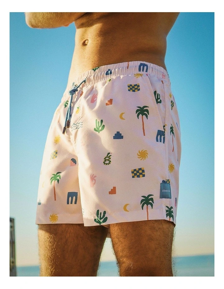 Zesty Zorba Swim Short in Ecru image 6