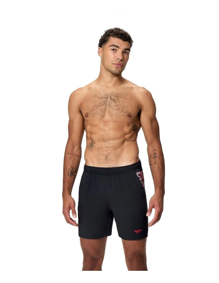 Xpress Lite Panel 16 Watershort in Black image 1