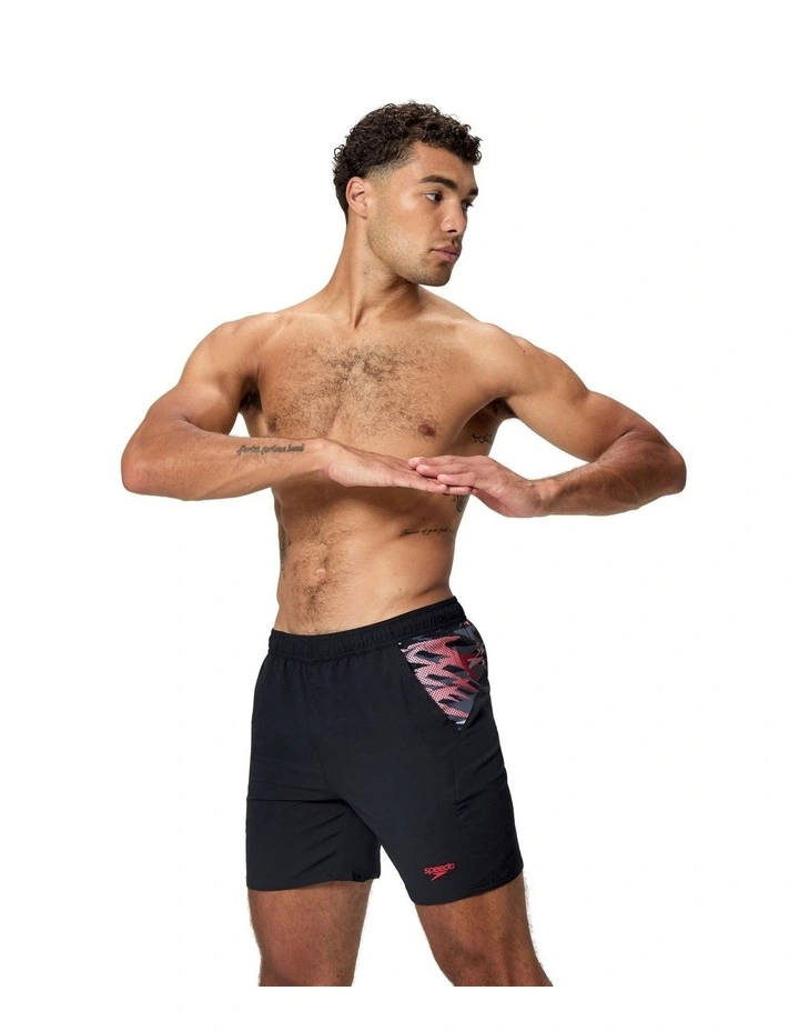 Xpress Lite Panel 16 Watershort in Black image 3