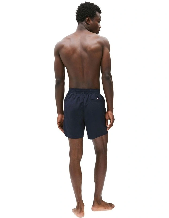 Flag Mid Length Swim Shorts in Blue image 2