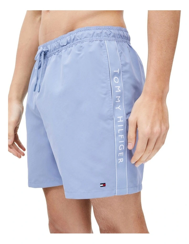 Medium Tape Swim Shorts in Blue image 3