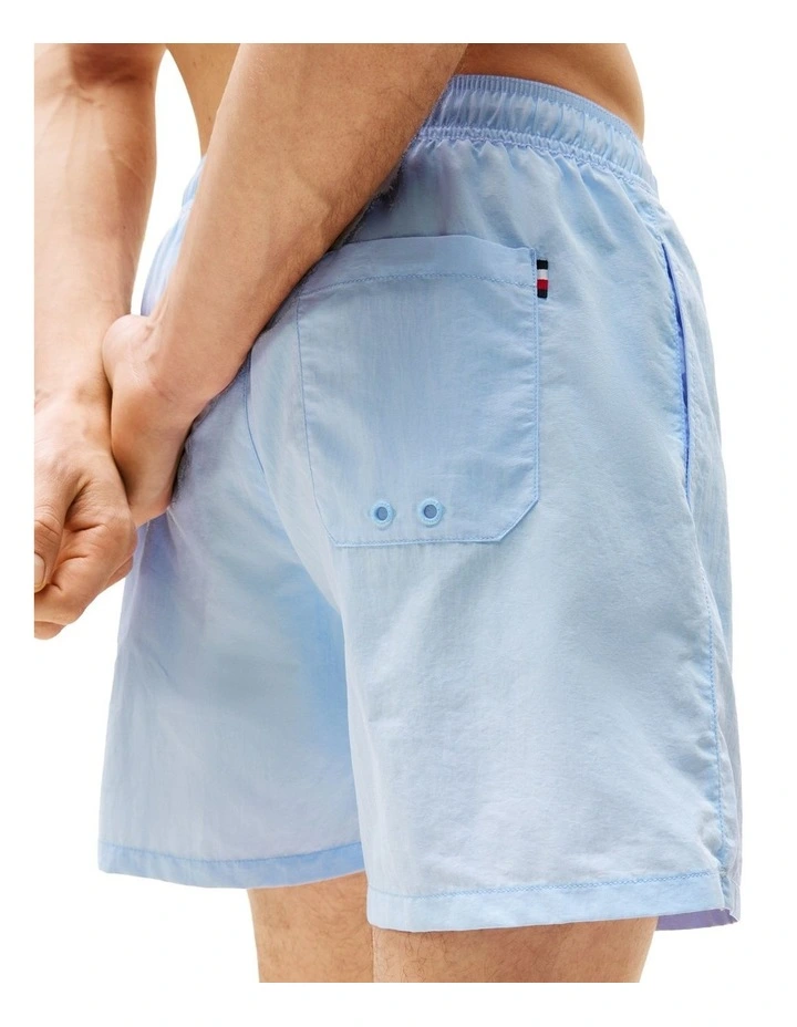 Essential Mid Length Swim Shorts in Blue image 4