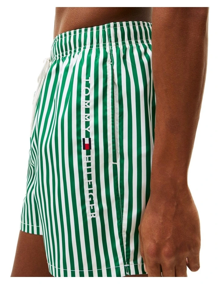 Medium Drawstring Print Shorts in Green image 2