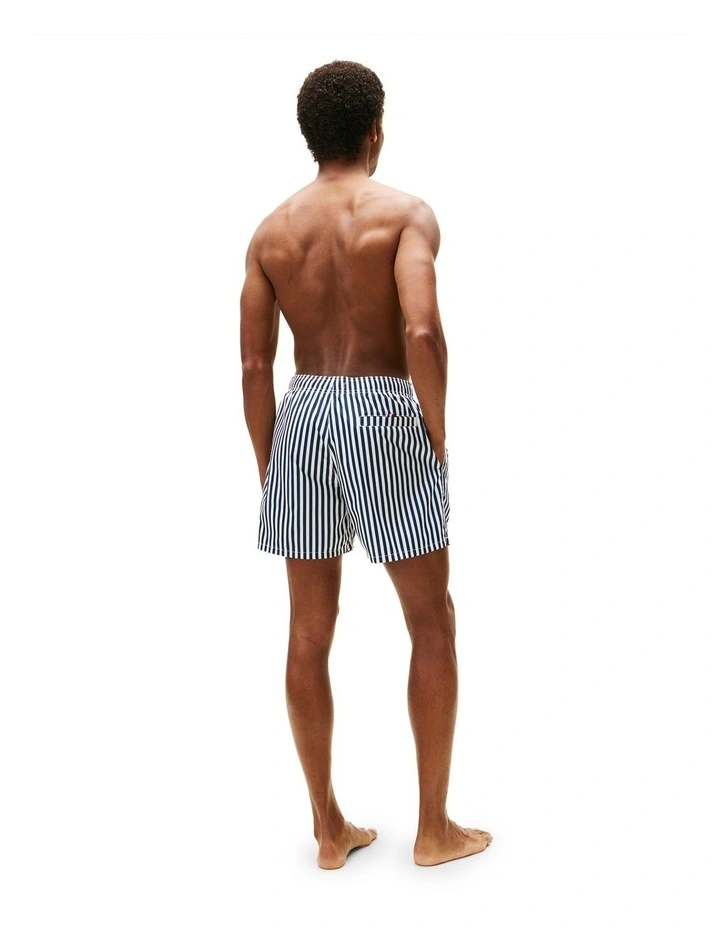 Medium Drawstring Print Shorts in Navy image 3