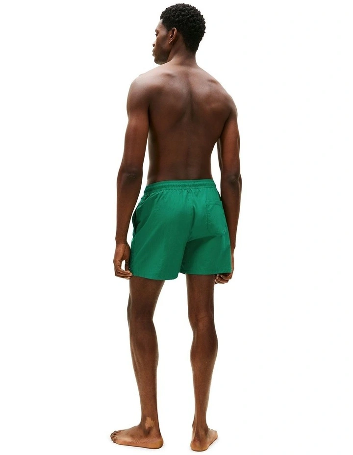 Essential Mid Length Swim Shorts in Green image 2