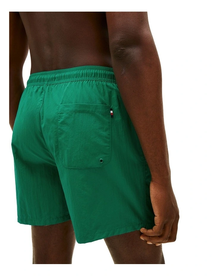 Essential Mid Length Swim Shorts in Green image 3
