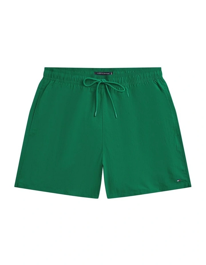 Essential Mid Length Swim Shorts in Green image 5