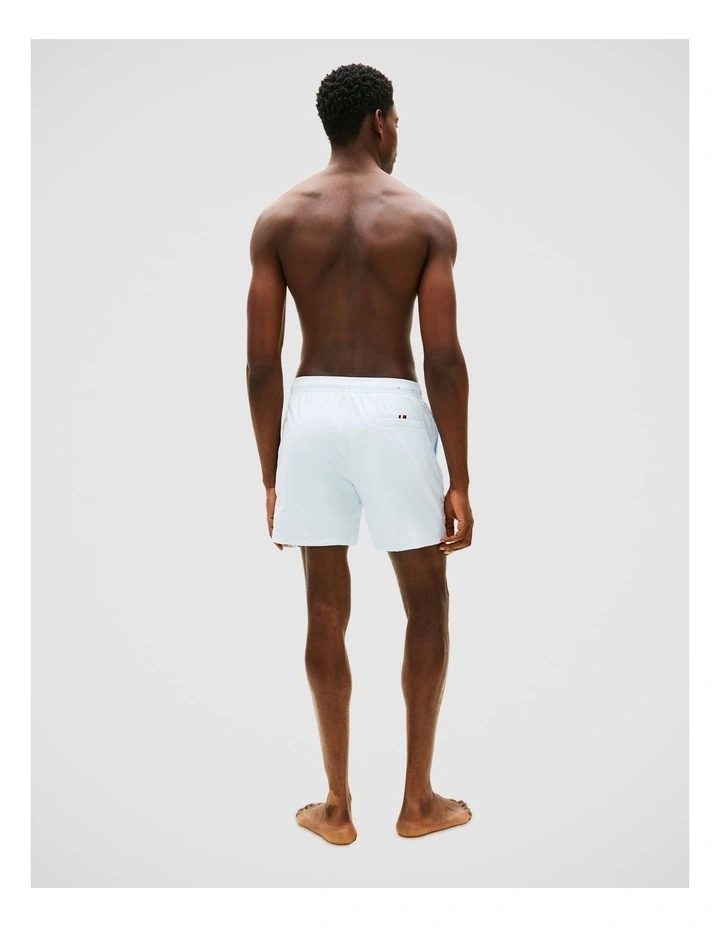 Original Logo Mid Length Swim Shorts in Blue image 2