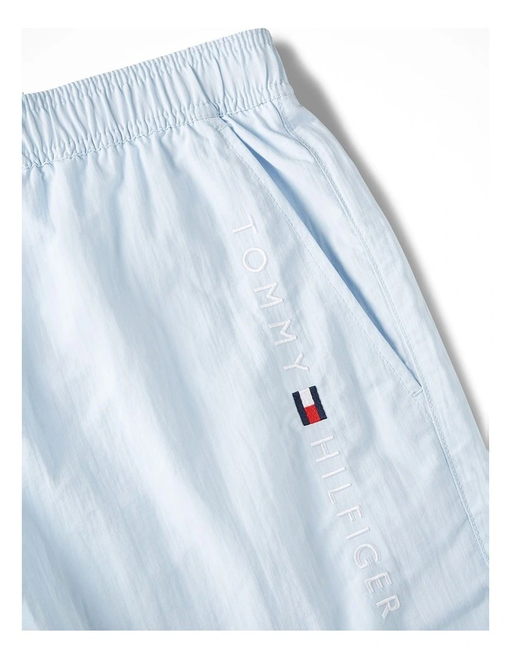 Original Logo Mid Length Swim Shorts in Blue image 5