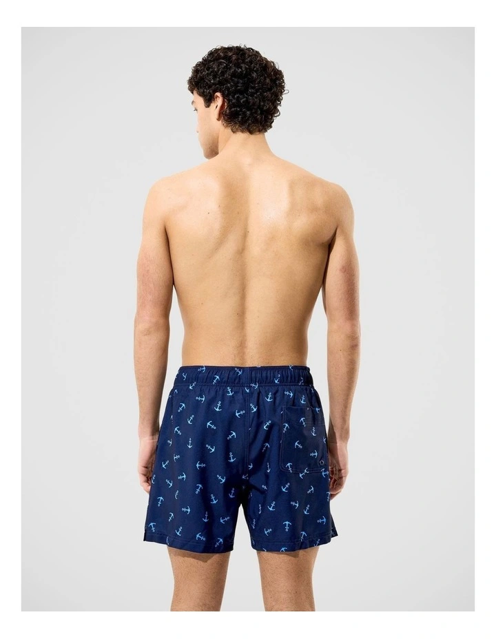 Mens Redondo Edge Print Volley 16 in Navy image 2
