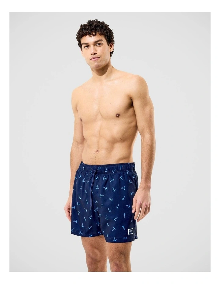 Mens Redondo Edge Print Volley 16 in Navy image 3