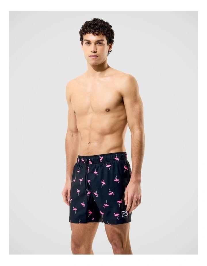 Mens Redondo Edge Print Volley 16 in Black image 3