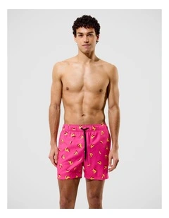 Mens Redondo Edge Print Volley 16 in Pink