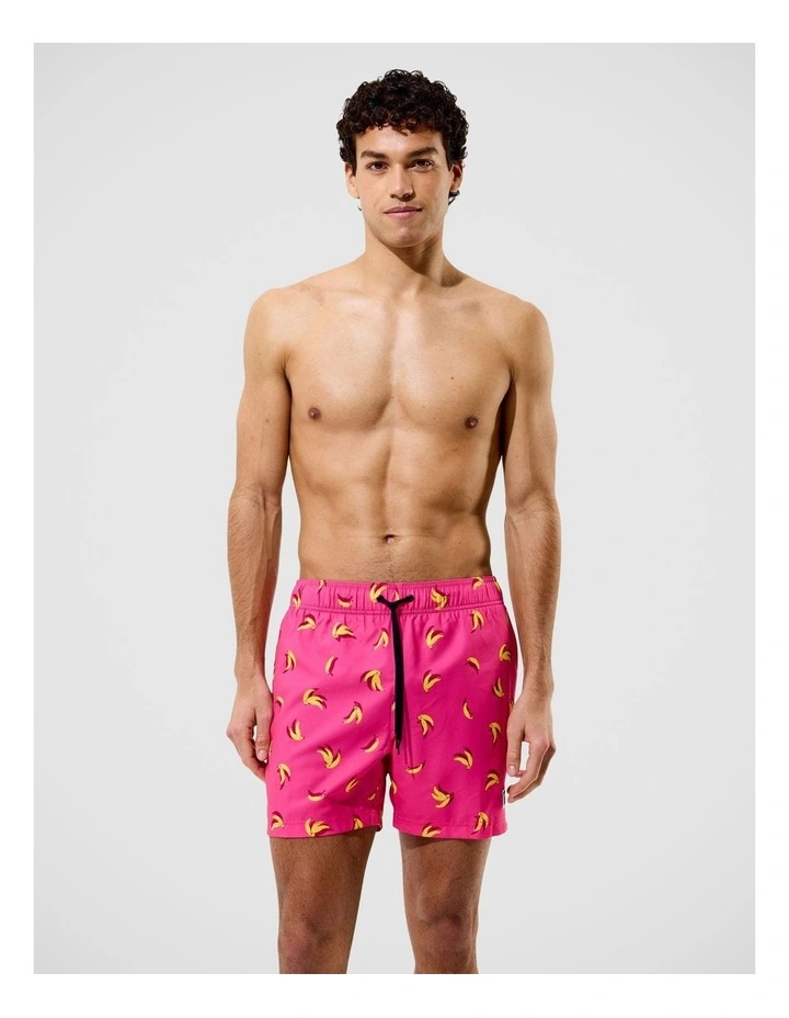 Mens Redondo Edge Print Volley 16 in Pink image 1